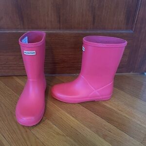 Girls Pink Hunter Rain Boots